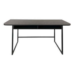 Čierny konzolový stolík v dekore jaseňa 40x140 cm Darlington – Actona