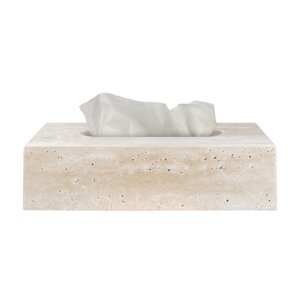Kamenný box na vreckovky Travertine – Mette Ditmer Denmark