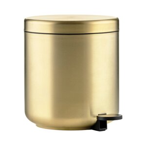 Mosadzný pedálový odpadkový kôš z nehrdzavejúcej ocele 4 l Ume Brass – Zone