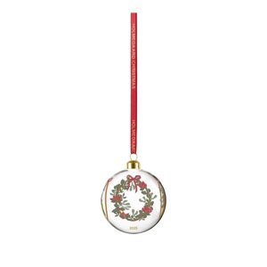 Sklenená ručne fúkaná vianočná ozdoba ø 8 cm Annual Christmas Bauble 2025 – Holmegaard