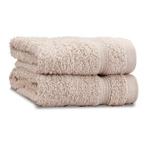 Béžové froté bavlnené uteráky v súprave 2 ks 30x30 cm Zero Twist – Catherine Lansfield