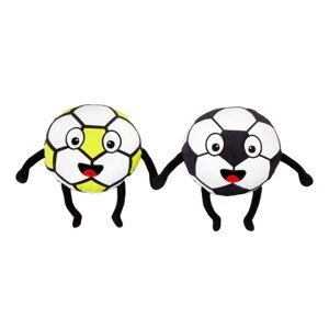 Plyšové detské vankúšiky v súprave 2 ks 25x25 cm Forever Together Football – Catherine Lansfield