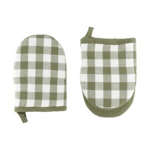 Bavlnené kuchynské rukavice v súprave 2 ks Gingham – Tiseco Home Studio