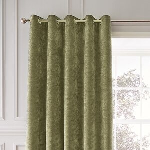 Khaki termo závesy v súprave 2 ks zo ženilky 117x183 cm Selene Luxury Chenille – Hyperion
