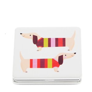 Kozmetické zväčšovacie zrkadlo 7x7 cm Sausage Dog – Rex London