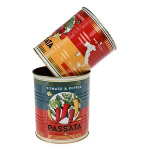 Dekoratívne cínové úložné boxy v súprave 2 ks ø 11x13 cm Passata – Rex London