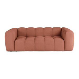 Terakotová zamatová pohovka 225 cm Cube – Bonami Selection
