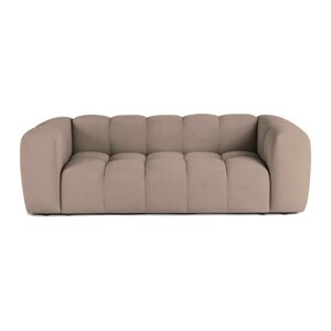Taupe zamatová pohovka 225 cm Cube – Bonami Selection