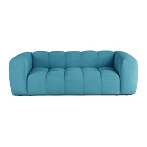 Tyrkysovomodrá zamatová pohovka 225 cm Cube – Bonami Selection