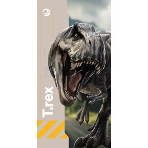 Sivá bavlnená detská osuška 70x140 cm Jurassic World "Rebirth" – Jerry Fabrics