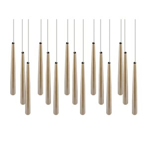 LED závesné svietidlo v zlatej farbe Cala – Trio Select