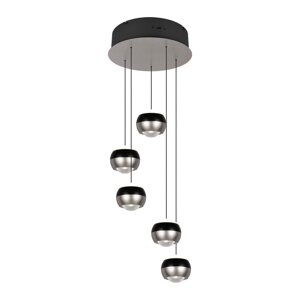 Čierne/v striebornej farbe LED závesné svietidlo ø 30 cm Orbit – Trio Select