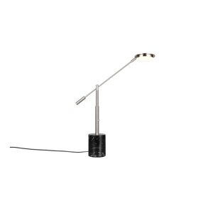 Čierna/v striebornej farbe LED stolová lampa (výška  65 cm) Fiore – Trio Select