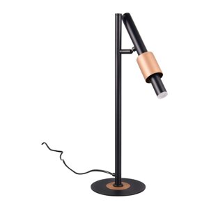 Čierna/v bronzovej farbe LED stolová lampa (výška  50 cm) Ikaris – Trio Select