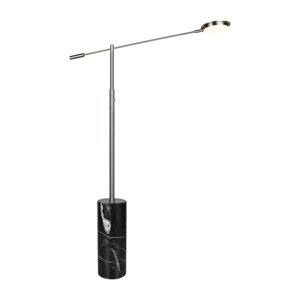Čierna/v striebornej farbe LED stojacia lampa (výška  145 cm) Fiore – Trio Select