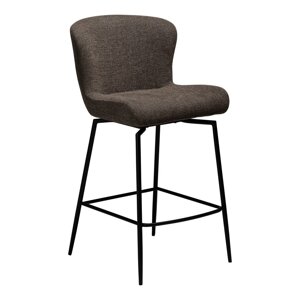 Hnedá čalúnená barová stolička (výška sedadla 67,5 cm) Glam – DAN-FORM Denmark