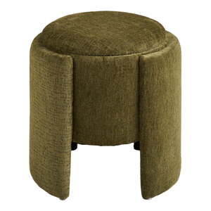 Khaki ženilkový taburet Walsdorf – House Nordic