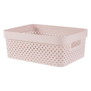 Svetloružový plastový úložný box 36x27x14 cm Pure – Curver
