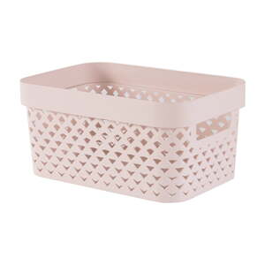 Svetloružový plastový úložný box 26x17,5x12 cm Pure – Curver
