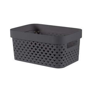 Tmavosivý plastový úložný box 26x17,5x12 cm Pure – Curver