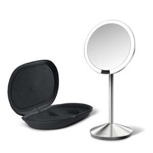 Kozmetické zrkadlo s osvetlením/zväčšovacie ø 12 cm Travel – simplehuman